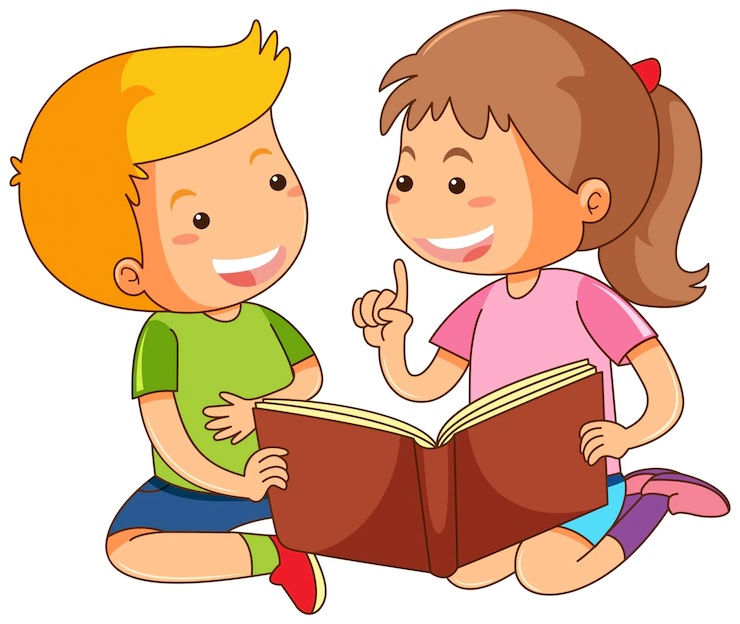 Imagen De Niños Leyendo Libros. Montessori Toddler Materials